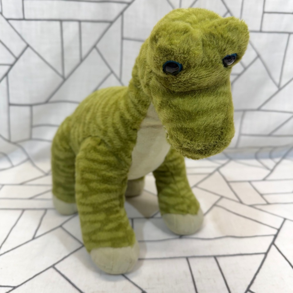 Build-A-Bear BAB Plush Dinosaur 22" Green Long Neck Brachiosaurus Stuffed Toy